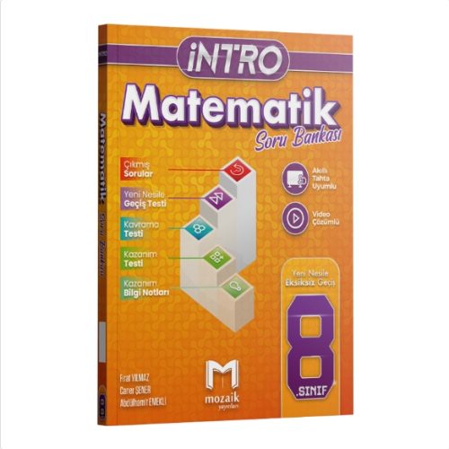 Mozaik 8. Sınıf Matematik İntro Soru Bankası Mozaik Yayınları